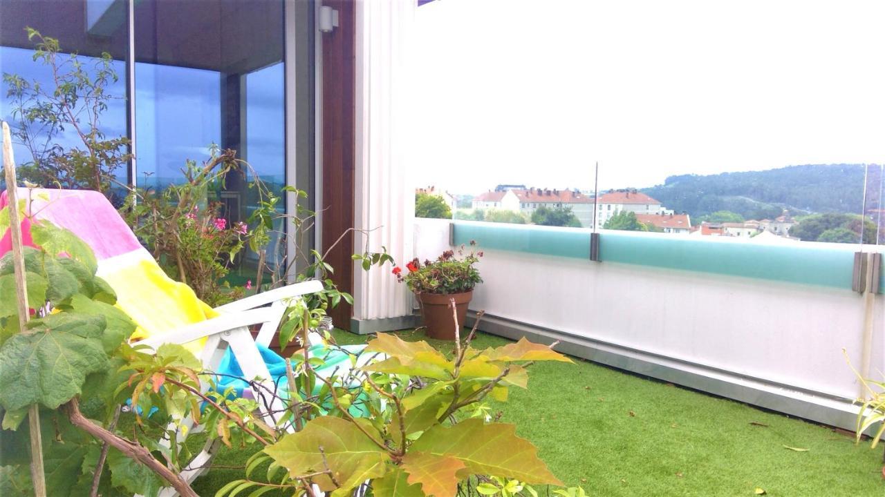 Preciosa Habitacion Suite En Atico Con Terraza Santiago de Compostela Luaran gambar