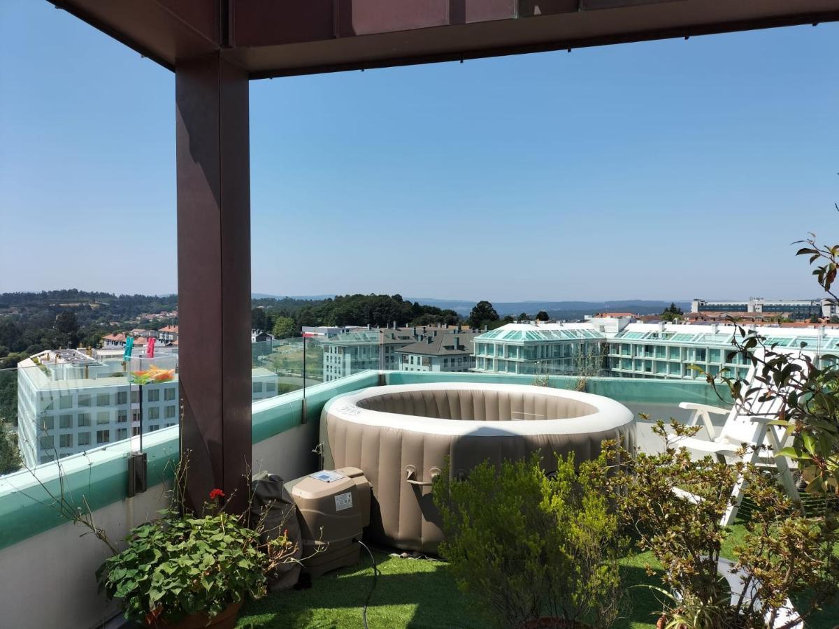 Preciosa Habitacion Suite En Atico Con Terraza Santiago de Compostela Luaran gambar