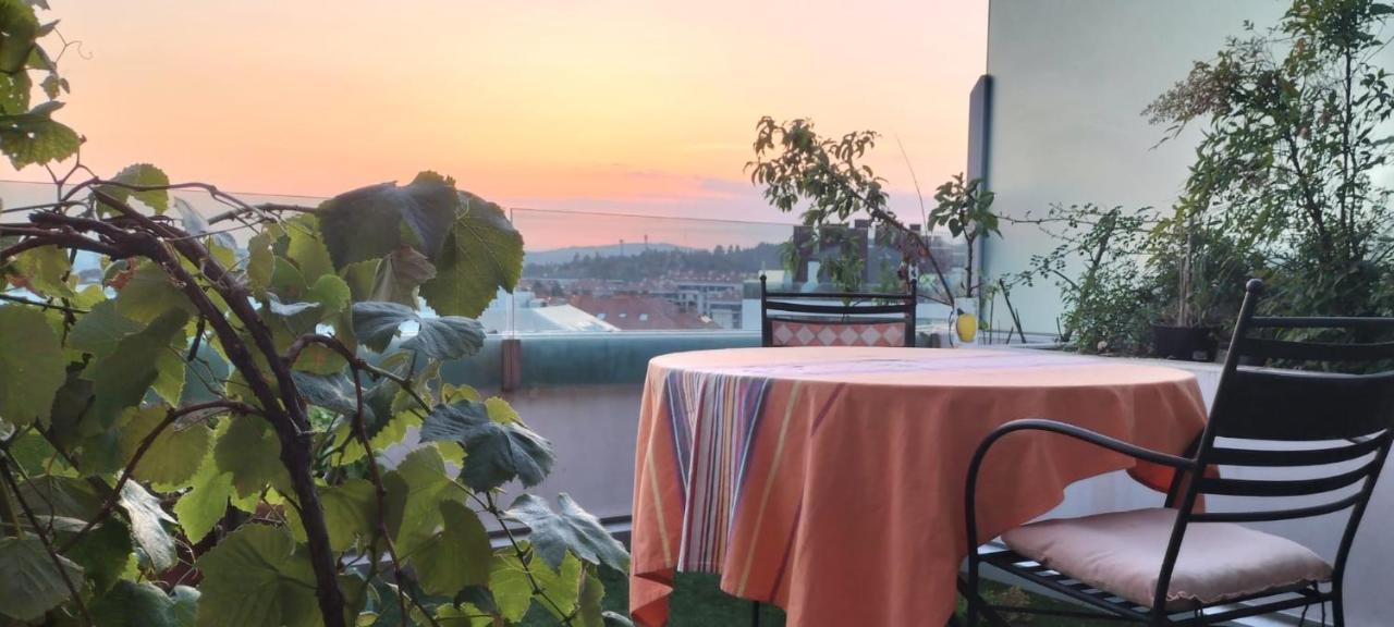 Preciosa Habitacion Suite En Atico Con Terraza Santiago de Compostela Luaran gambar